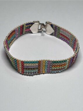 Colombian Pilar Restrepo Bracelet- Handmade Multicolor Beaded Bracelet - SMALL